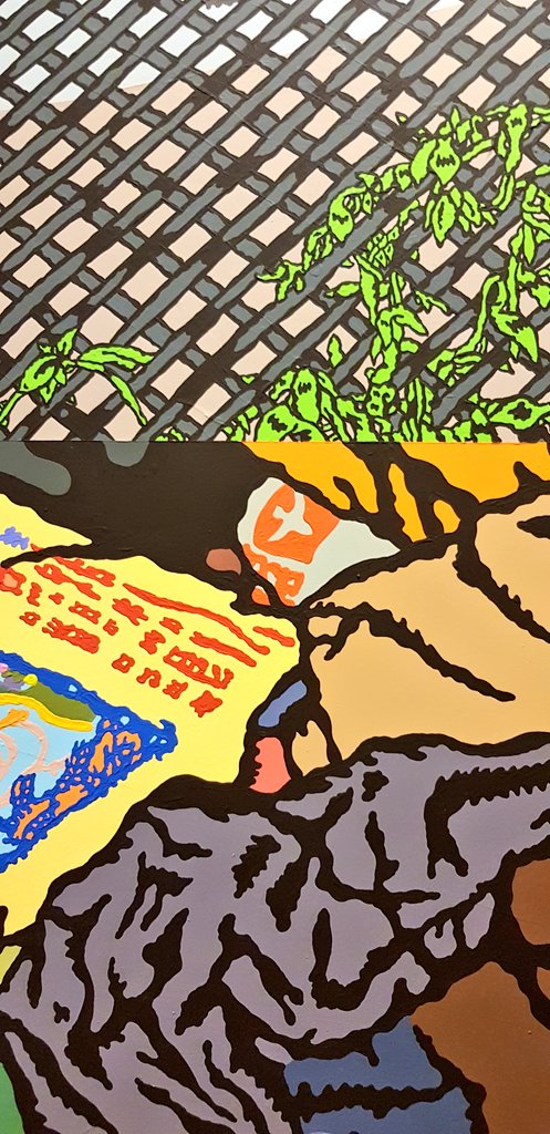XibulArt's tweet photo. "J'aime vraiment la couleur !" confie l'artiste #LouisGranet, dont les 10 toiles exposées à la @Collection_SG sont des explosion colorées 😊
#SMV389 #PeintureSousPression #Collectionsocietegenerale https://t.co/VYsUHvSd2g