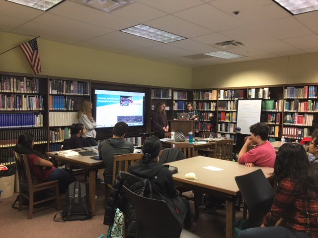 DJHSIB's tweet photo. IB Science students at Jerome work together to investigate the effect of human population on different natural science aspects of the world.  
@dublinjeromehs @DublinIB https://t.co/WHcwEgiAXy