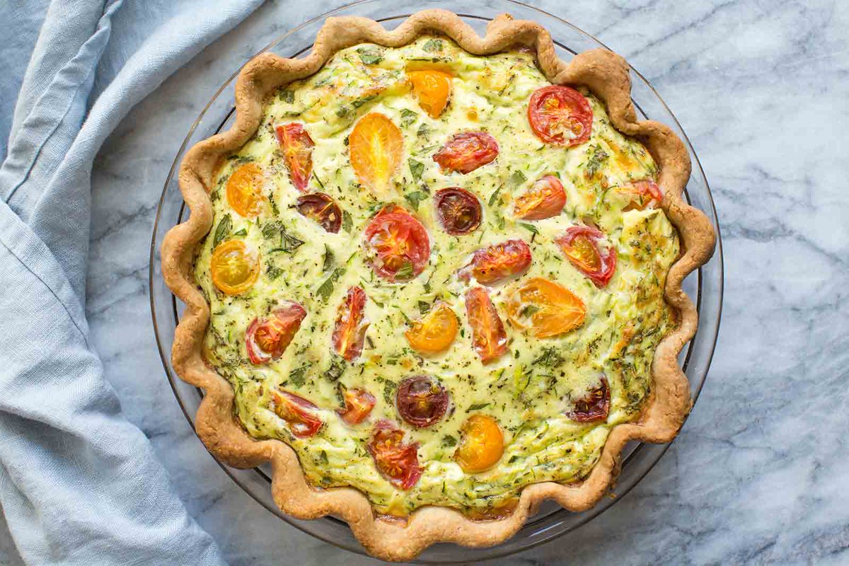 Zucchini Tomato Quiche. #summerrecipes #food bit.ly/2E8MhTV