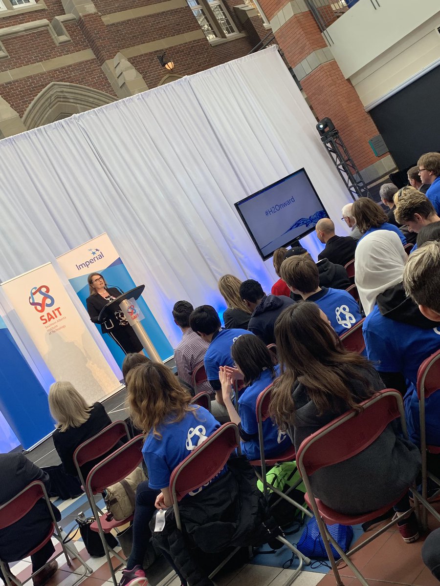 LangevinSchool's tweet photo. At SAIT’s World Water Day symposium with some grade 9 students #h2onward #sait #yycbe #CBESTEM https://t.co/hqF3uMyhCe