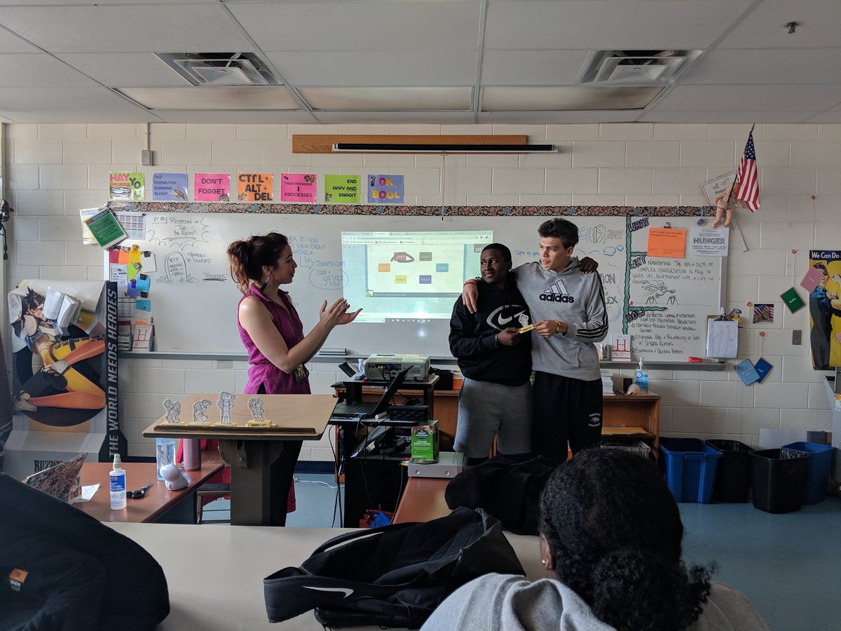 CtrlAltTABitha's tweet photo. Thank you Ms. Wright for opening your doors to us today! We loved the Hammies and hearing the podcasts your students created! #hawklearning https://t.co/DzPSYEMu6m