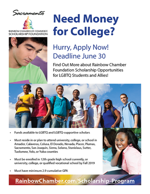 Need money for college?!   Here is your chance!
***APPLICATIONS ARE DUE BY JUNE 30TH, 2019***
For more information or to apply please visit our Website:
rainbowchamber.com/rainbow-chambe… 
Please spread the love, like and share! 
#SACRCC #SRCCF #FAMILY #COMMUNITY #GIVINGBACK #OURFUTURE