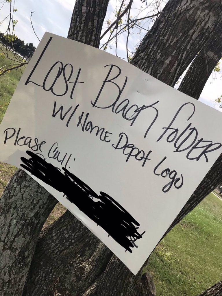 annmrose's tweet photo. These signs are up all over my neighborhood so the question is
What’s in the folder? 🤔
#writingprompt #WritingCommunity https://t.co/49DmyECuAK