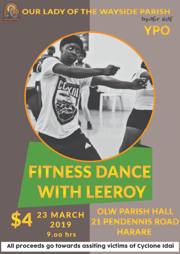 YPOZimbabwe's tweet photo. Come through and lend a hand 😀through dance with Leeroy!!! Helping has never been this easy😊 come through!!! #CYCLONEIDAI #togiveandnottocountthecost https://t.co/92EgYRTh5e