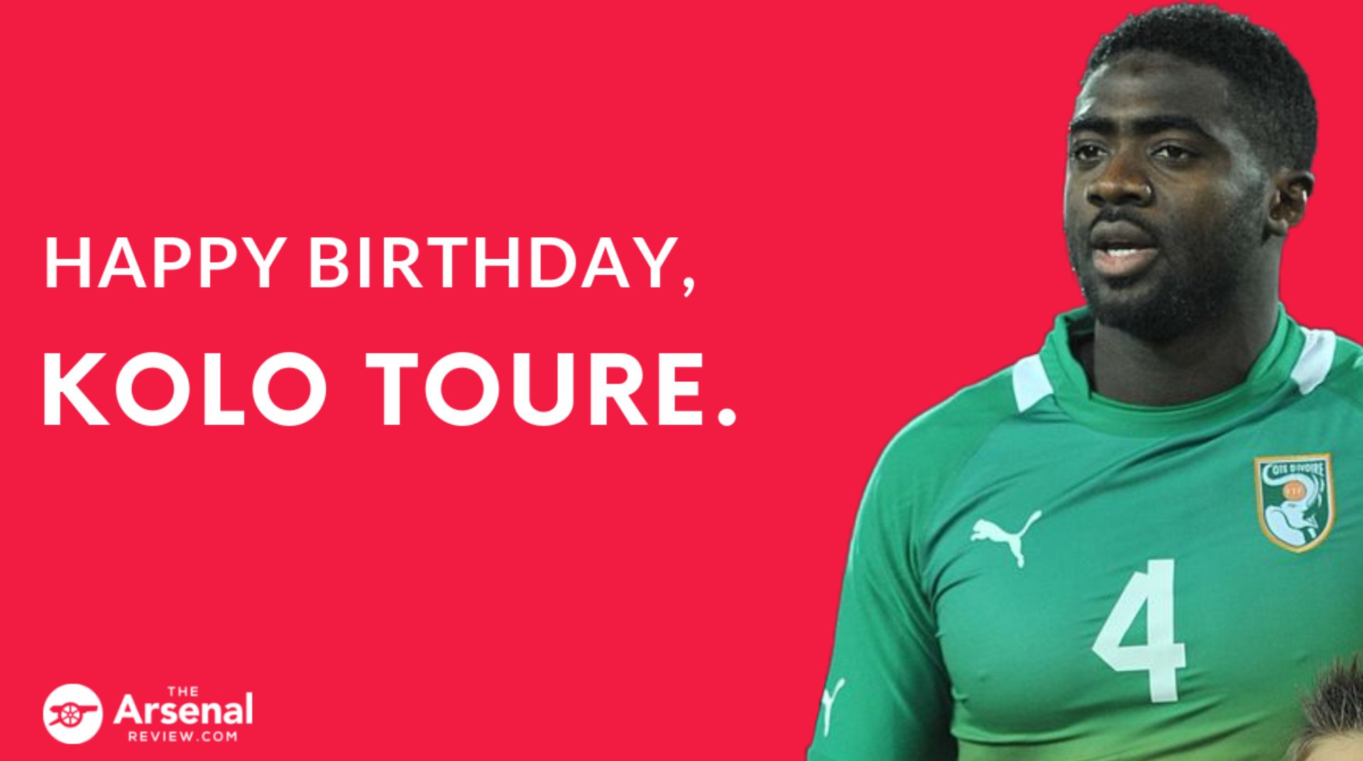 Kolo Toure spent 7 years at Arsenal and was a member of the memorable Invincible team Happy Birthday, Kolo 