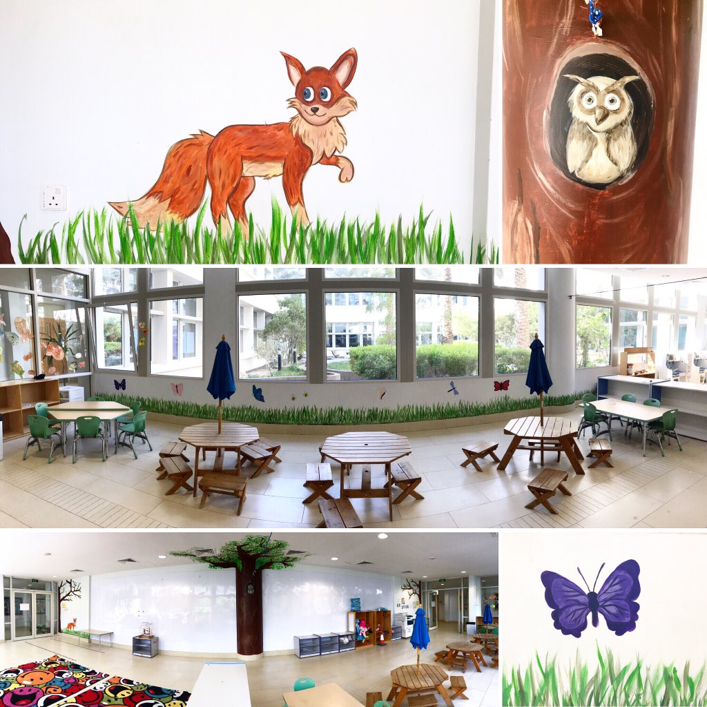 meinenartstudio's tweet photo. High school #rvisionaries finished painting the block room today for the early childhood students! #ignitetoimpact #rviswoca #issedu #NESArts @rvis_bh https://t.co/nPksxwvUXl