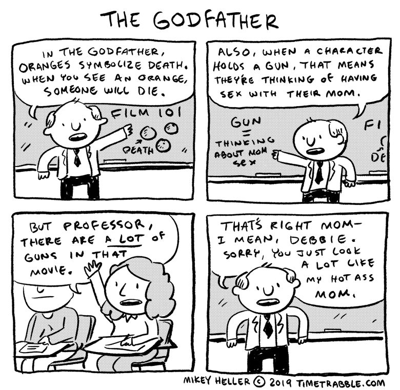 i drew a comic about The Godfather 