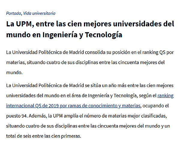 biblioUPM's tweet photo. La UPM, entre las cien mejores universidades del mundo en Ingeniería y Tecnología [https://t.co/dpGoVfZQPo], vía #ePolitécnica @La_UPM | + info : tableros #readytoevaluate [https://t.co/7nSrDFAfiy] + #readyforengineering [https://t.co/u2mNbgZ3GL] del #Pinterest de @biblioUPM https://t.co/uBPmYcpP2l