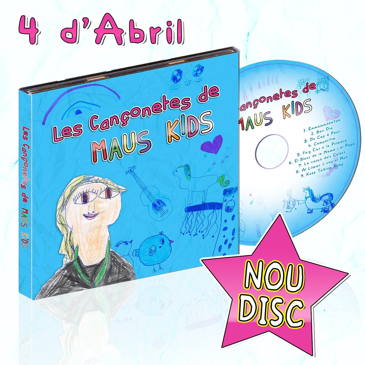 MAUS_Kids's tweet photo. 4 d'abril!
Estrena del nou disc de #MausKids
#música
#blues
#pop
#rock
#handmade https://t.co/RYN5XBI3bh
