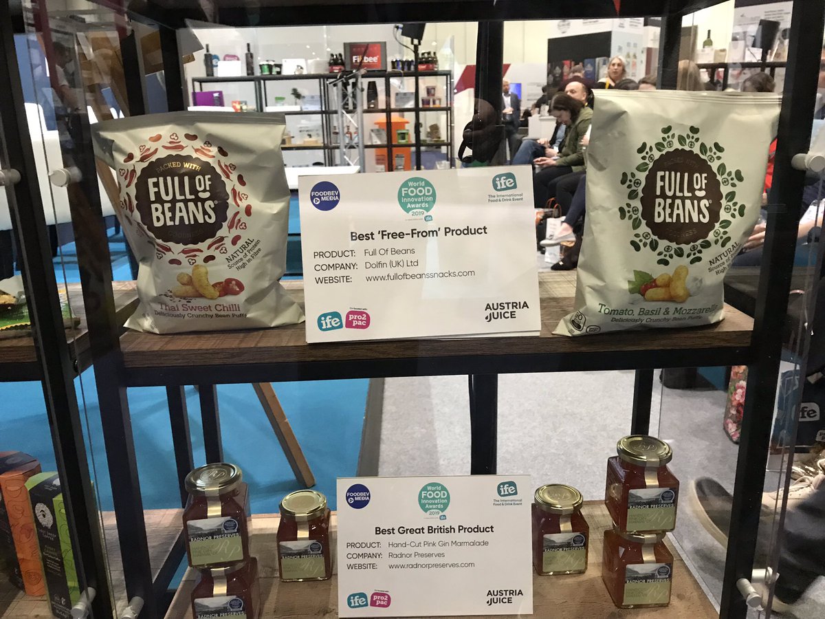 onesmartbean's tweet photo. We are thrilled to be awarded the Best Free From Product at the World Food Innovation Awards 2019. https://t.co/VFG2kPk4M6