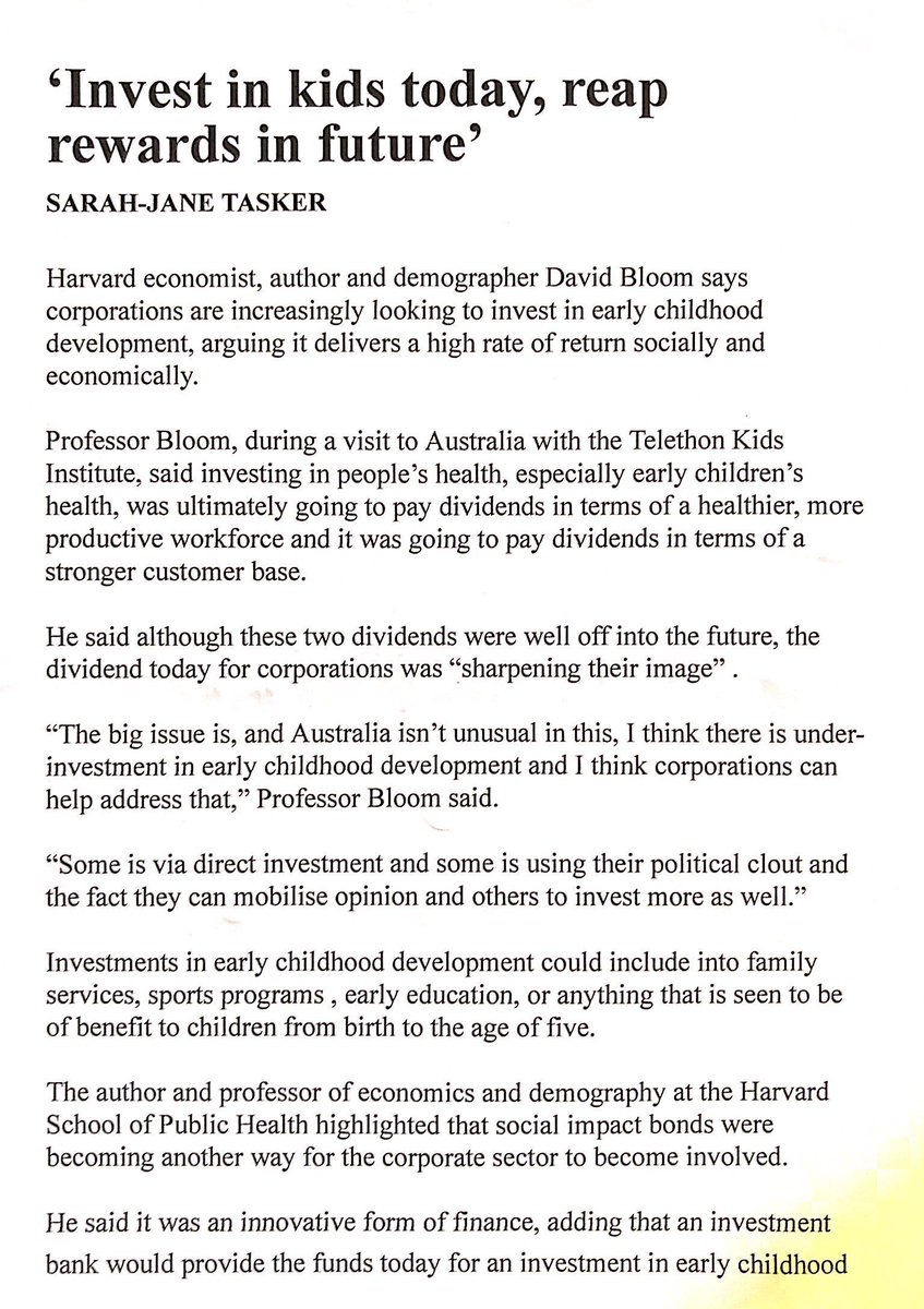 Piefa Na Twitterze Inspiring Article From The Australian About The Importance Of Early Childhood Education And Development This Philosophy Underpins Piefas Vision Of An Australian Community That Understands And Values It Primary