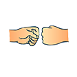 blackice963's tweet photo. @JayDoubleUGames ok, got what i think is a better fistbump emote now. all 3 sizes included if you want to use it https://t.co/OVKVwocP5x