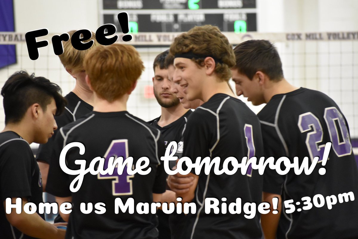 We are on a 2-0 streak! Home game again tomorrow vs Marvin Ridge. 5:30pm start and free admission!!