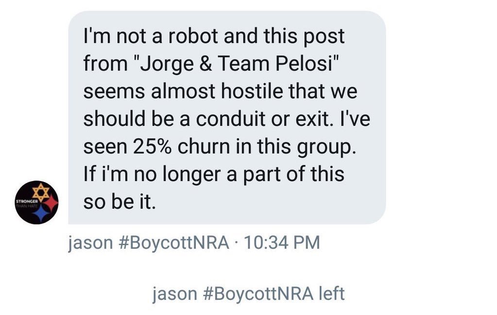 kenklippenstein's tweet image. Pelosi spox told social media volunteers “impeachment is not something we will be entertaining” &amp;amp; those who disagree should “feel free to exit,” per messages I obtained.

This didn’t sit well with some volunteers:
tyt.com/stories/4vZLCH…