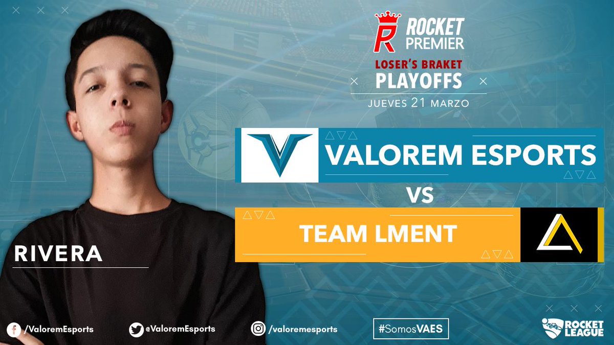 ValoremEsports's tweet photo. #RocketLeague 🚘⚽️
¡Es ahora o nunca!
🆚 #LMENT
🏆 #RocketPremier @ANVMexico PlayOffs (Losser's Braket) 
🗓 21 de Marzo
🖥 https://t.co/J9wHNXb4sx
¡A darlo todo! 👊 #SomosVAES 🔷 https://t.co/hgBiyX1PRq