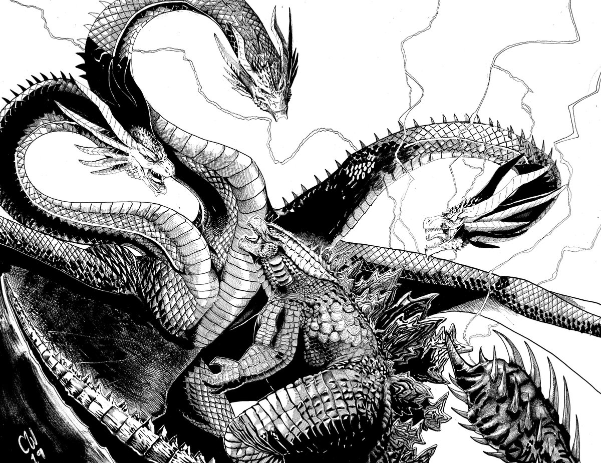 picture How To Draw Godzilla Vs King Ghidorah godzilla vs king ghidorah