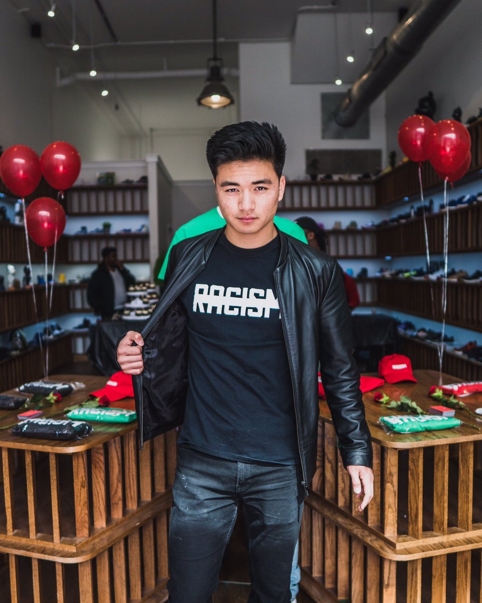 Killin’ it in leather. 🖤 #RacismDie