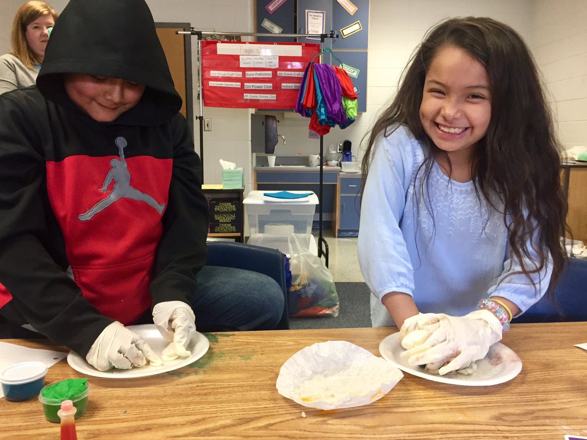 c_laprad's tweet photo. Who knew something as simple as color-creation with playdoh could produce such big smiles!? These two really stepped out of their shells today ❤️ #handsonlearning #newcomers #Englishisfun #lovemyjob @MVESEagles https://t.co/UleEmbbjfQ