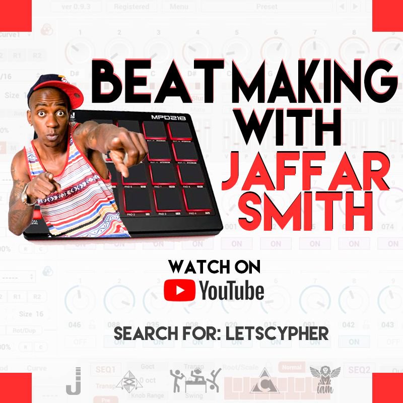 LetsCypher's tweet photo. New Episode! Live on #YouTube!
Watch @japhonicinc make magic. 
https://t.co/YdVBEN4zN5
#LetsCypher #bmwj https://t.co/V4YjtmjCZQ