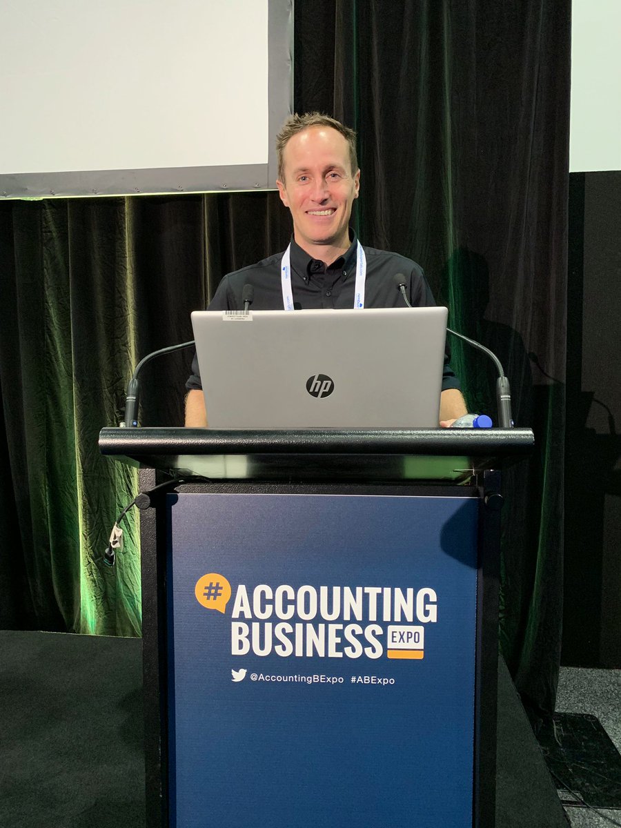 QuickBooksAU's tweet photo. @tonyjwall with an incredible talk at #ABExpo on Killer Tips on How To Kill Email With Chat. Thanks for representing QuickBooks and sharing your advice on the effectiveness of Chat platforms such as Slack! #QuickBooksAU https://t.co/pQjxVRW8WN