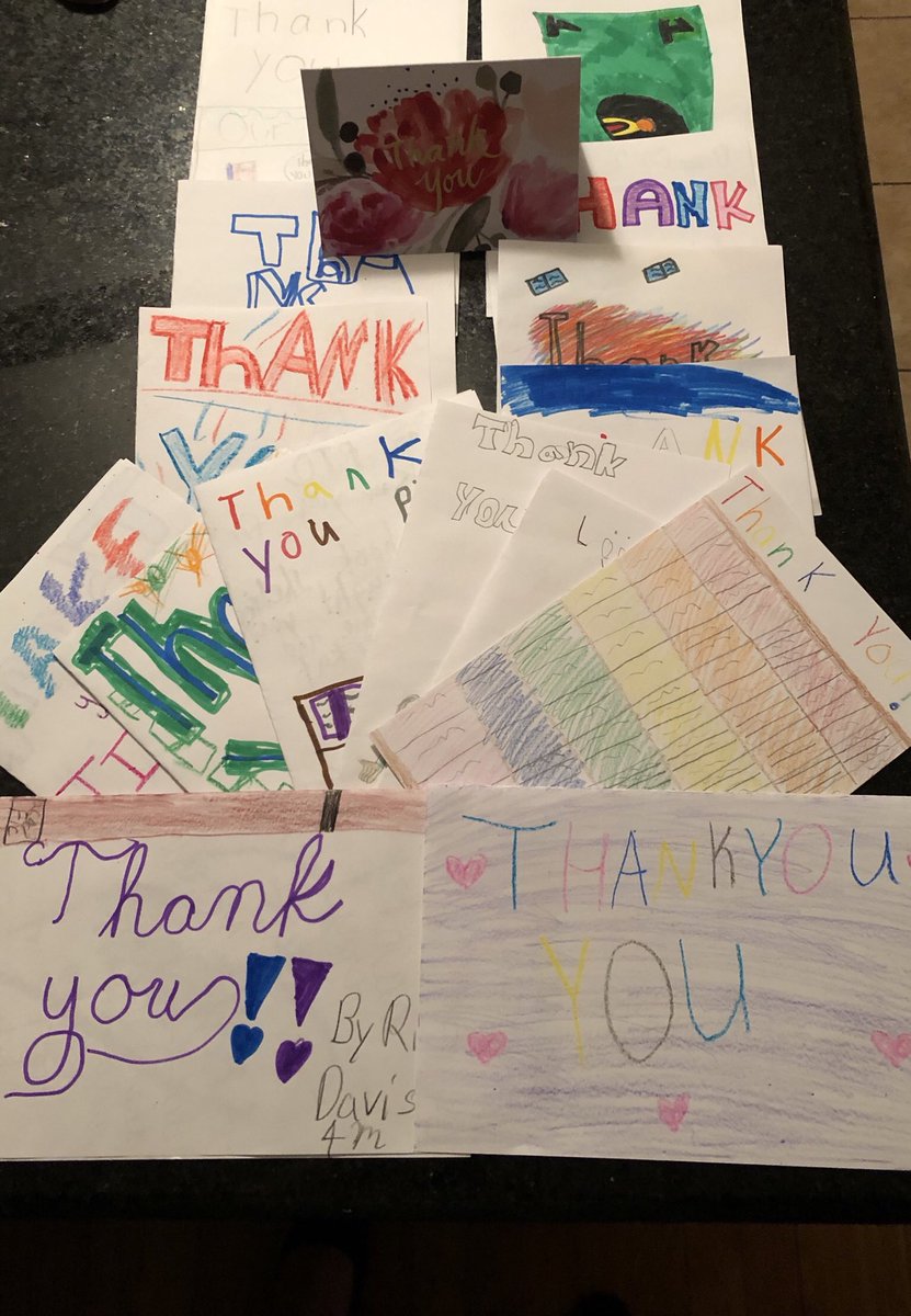 We received some beautiful cards today from Ms.Moreau and the rest of the 4M class for the PTO’s support on providing more books for their classroom library! <a href="/ThomsonTigers/">Thomson Tigers</a>