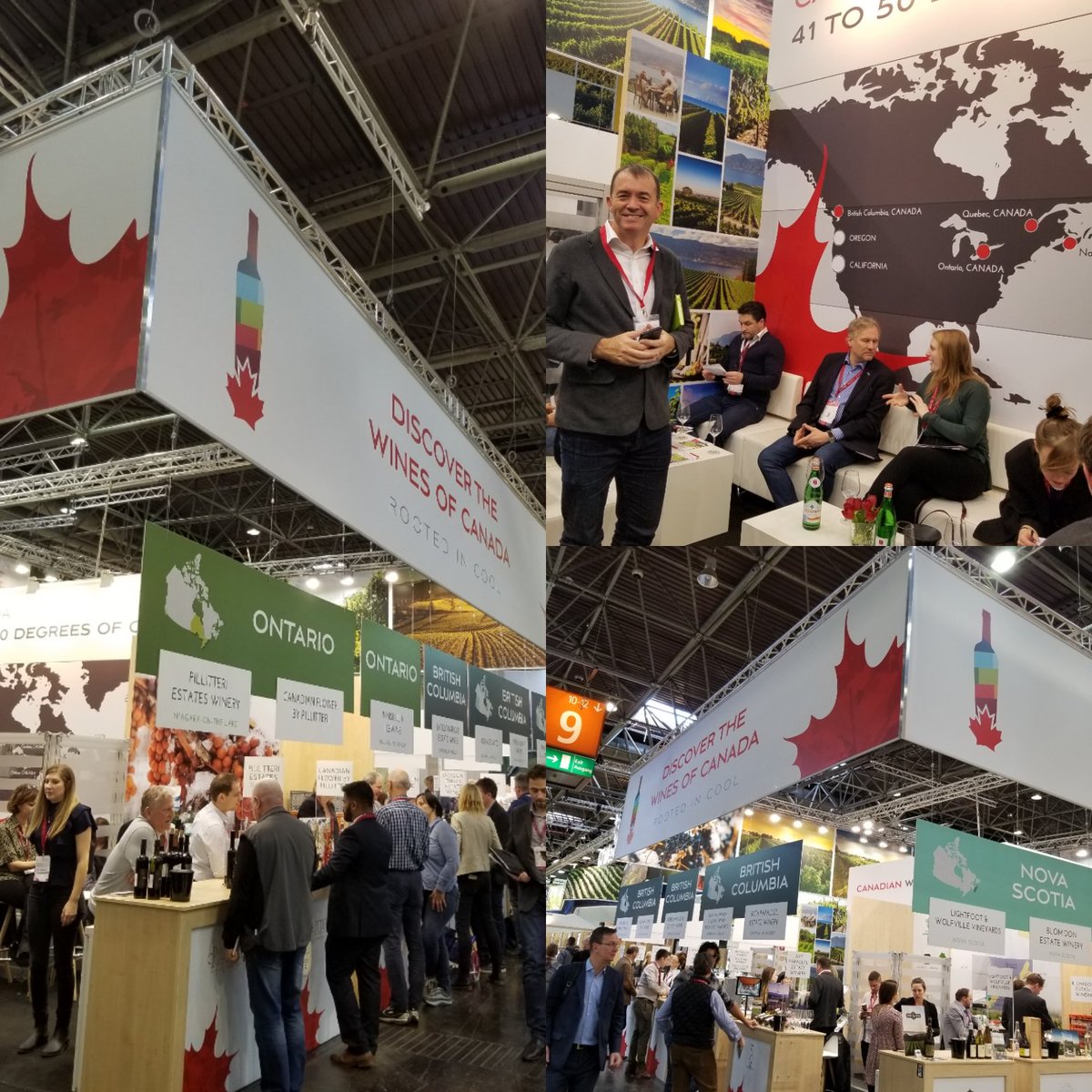 WineTrackMind's tweet image. That's a wrap for the #cdnwine pavillion @ProWein 2019. 
26 wineries, 3 growing regions, 3 daily tastings with @jamiegoode and 1 #pinotnoir masterclass by @WinePlus and yours truly. 
Great job Team Canada.