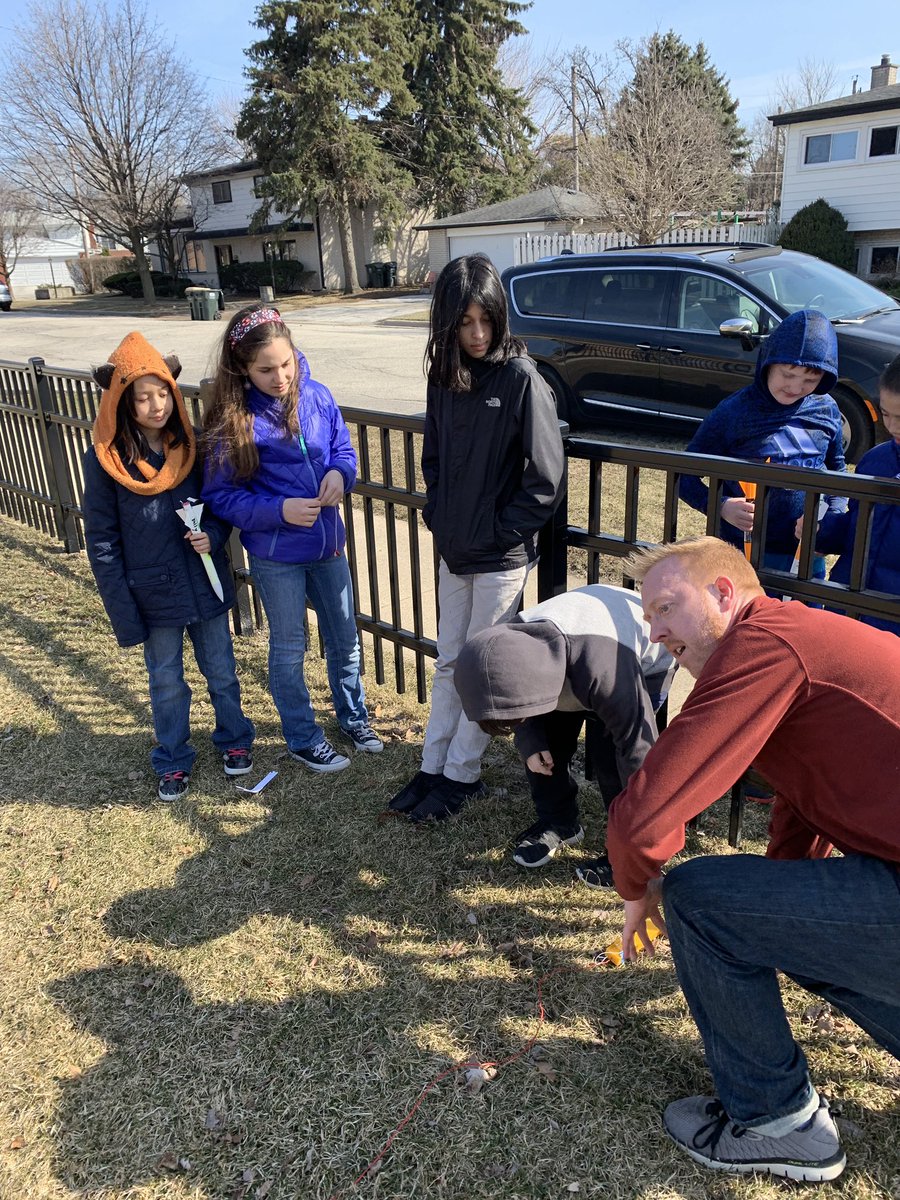 MrOScience's tweet photo. HUGE, HUGE shout out to Mr.
C.J. Dugan. Our Science Olympiad rocket launch was “out of this world” because of him. I am so grateful, words cannot express what he did for these great kids! @SkokieSD69 https://t.co/xbd8xV1E4B