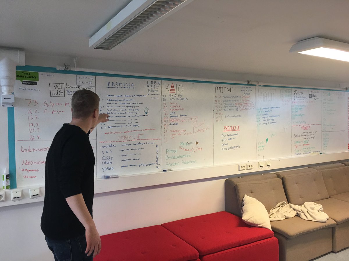 chris__matters's tweet photo. The “oracle wall” in the Team Academy space at Proakatemia University of Applied Sciences. Team Learning, trust the process! ⁦@LSBU_BUS⁩ ⁦@LSBU_Enterprise⁩ ⁦@moorewis⁩ https://t.co/iGzhU3Ao6I