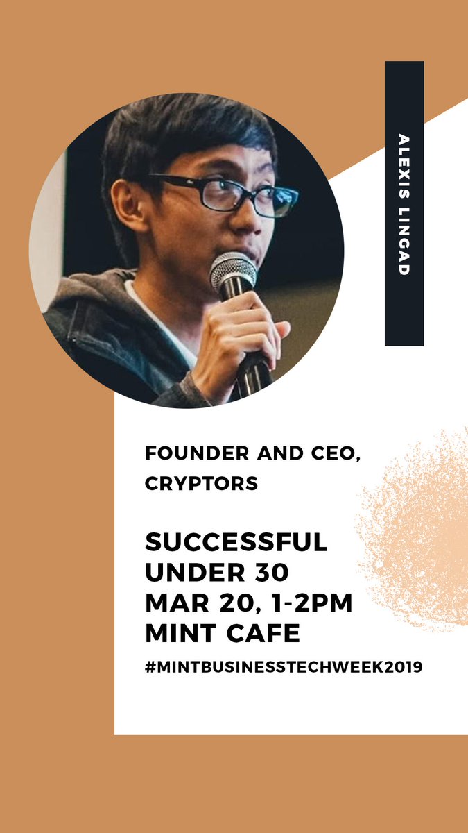 mintschool's tweet photo. For our second day in #MINTBusinessITWeek2019, we will have Alexis Lingad, founder and CEO of Cryptors, a cybersecurity firm. 

Learn ways on how to navigate the web safely. See you later at the Caf at 1PM!

#TheresNoStoppingMINT https://t.co/xGL6Ec4Br6