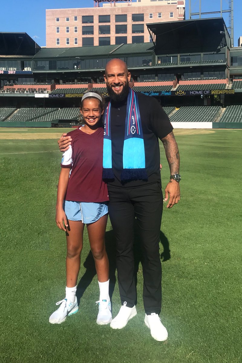 Tim Howard on "I want my daughter to have opp in Proud to team up w/ @SecretDeodorant to support female athletes. For every Secret Outlast deo sold, Secret will