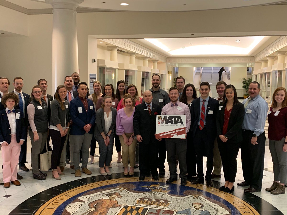 Maryland_ATs's tweet photo. A few snapshots from this morning’s MATA lobby day and legislative breakfast in Annapolis. Thank you to all who came out to advocate for and support the profession! Excited for what the future holds!#NATM2019 #lobbyday https://t.co/yYHJVqaSvv
