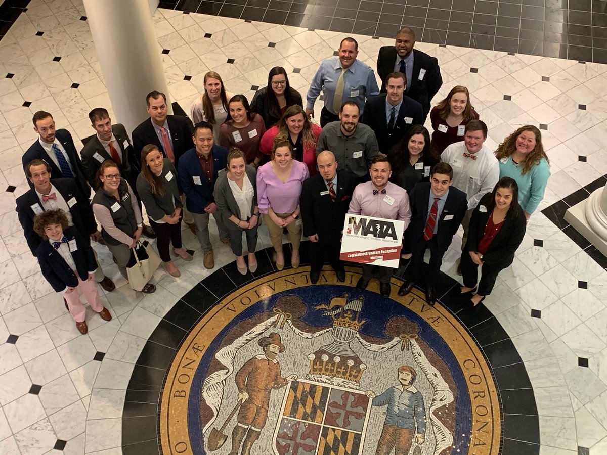 Maryland_ATs's tweet photo. A few snapshots from this morning’s MATA lobby day and legislative breakfast in Annapolis. Thank you to all who came out to advocate for and support the profession! Excited for what the future holds!#NATM2019 #lobbyday https://t.co/yYHJVqaSvv