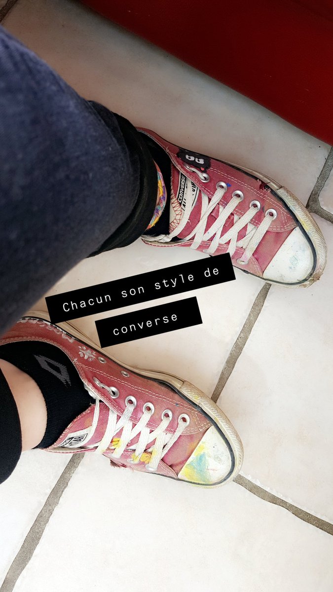 DebrouMorgane's tweet image. A chacun son style de converse