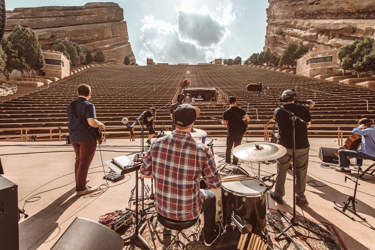 JohnMorningBear's tweet photo. Our set at @RedRocksCO for @DenverFilm 's #filmontherocks series premieres on @Denver8TV this evening at 830pm! @comcast channel 880 or via Prism on @CenturyLink ! (Or you can stream from Channel 8's website). Still on a high from that incredible experience, and so grateful! https://t.co/63ENFb7Oad