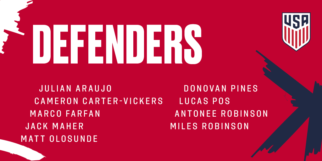 USYNT's tweet photo. The road to @Tokyo2020 starts here. 

23 players are heading to 🇪🇸 to kick off the U-23 #USMNT cycle » https://t.co/BzWUGPE0mr https://t.co/nHqN6lu85X