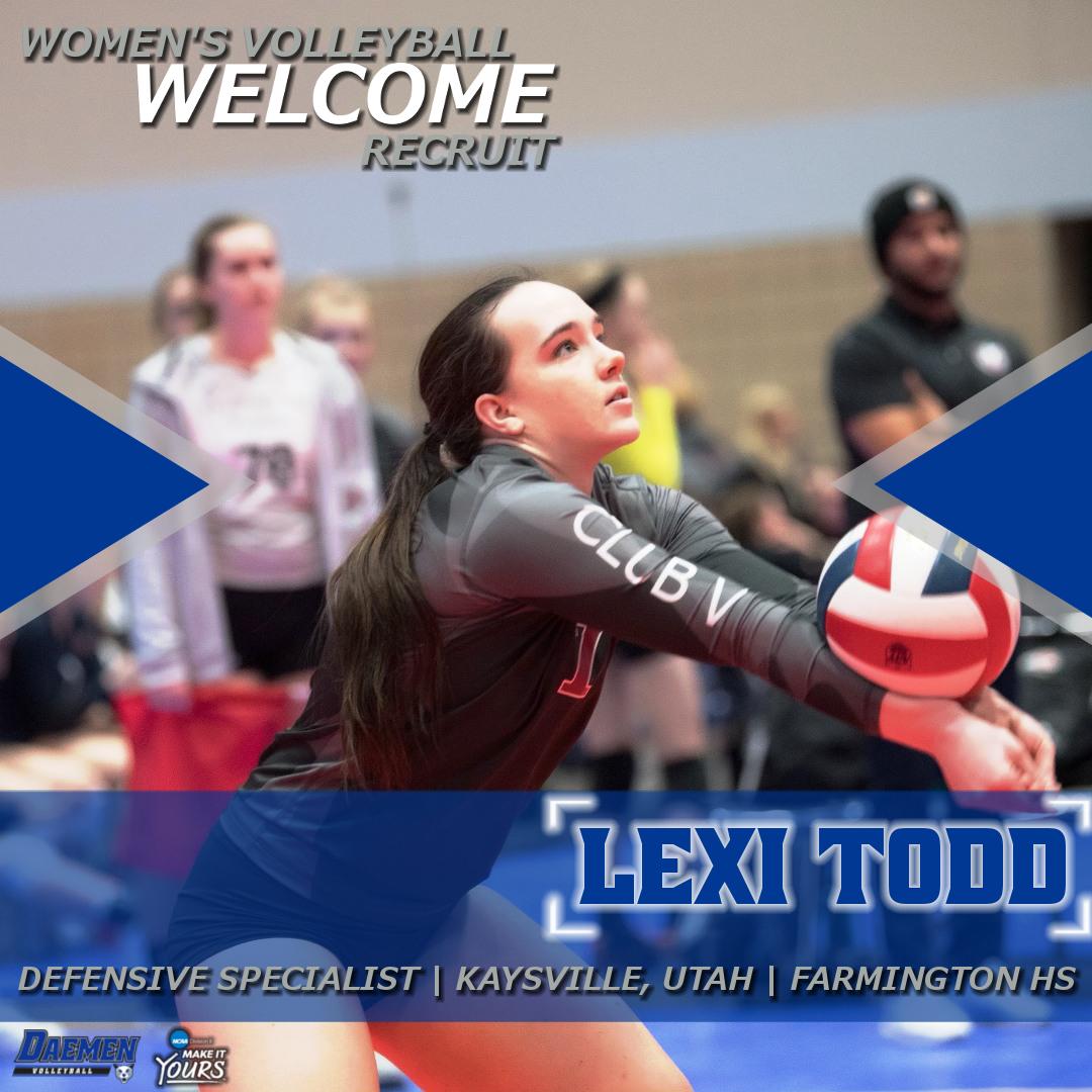 DaemenAthletics's tweet photo. Welcome @DaemenWVB recruit Lexi Todd to the Daemen family! #WNYsD2Team #SigningDay https://t.co/HEOAkVcY88
