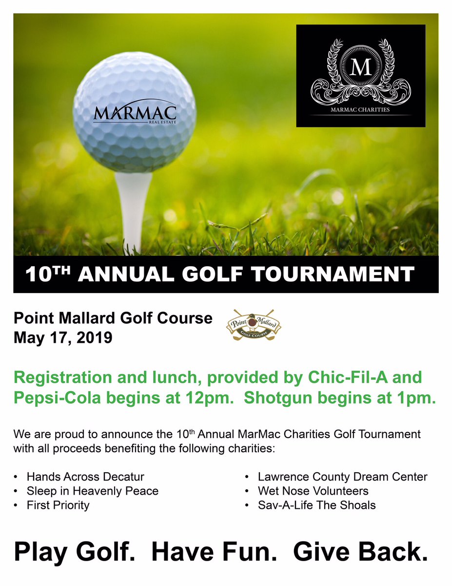 AUFNATC's tweet photo. Its a beautiful time of the year to enjoy the outdoors, play golf, and give back! If you enjoy golf and/or want to help give back to local charities, give me a call. Its a great day to call Beau! 256-274-3461 #Charities #Giveback #Golf #MarMac #RealEstate #PointMallard #Realtor https://t.co/bMWtDMIBDw