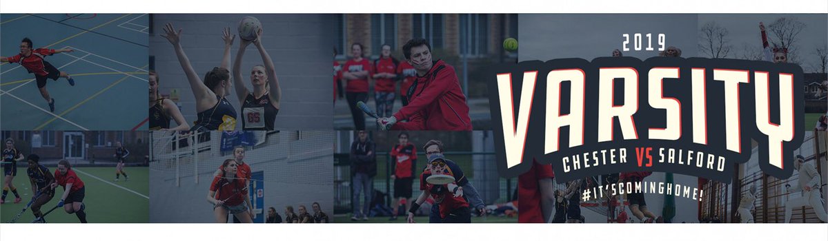 Here are the fixtures for Varsity, which will be held in Salford tomorrow.

We are the reigning champions and hope to make it back to back victories 🏆 #ItsComingHome 

chestersu.com/activities/var…