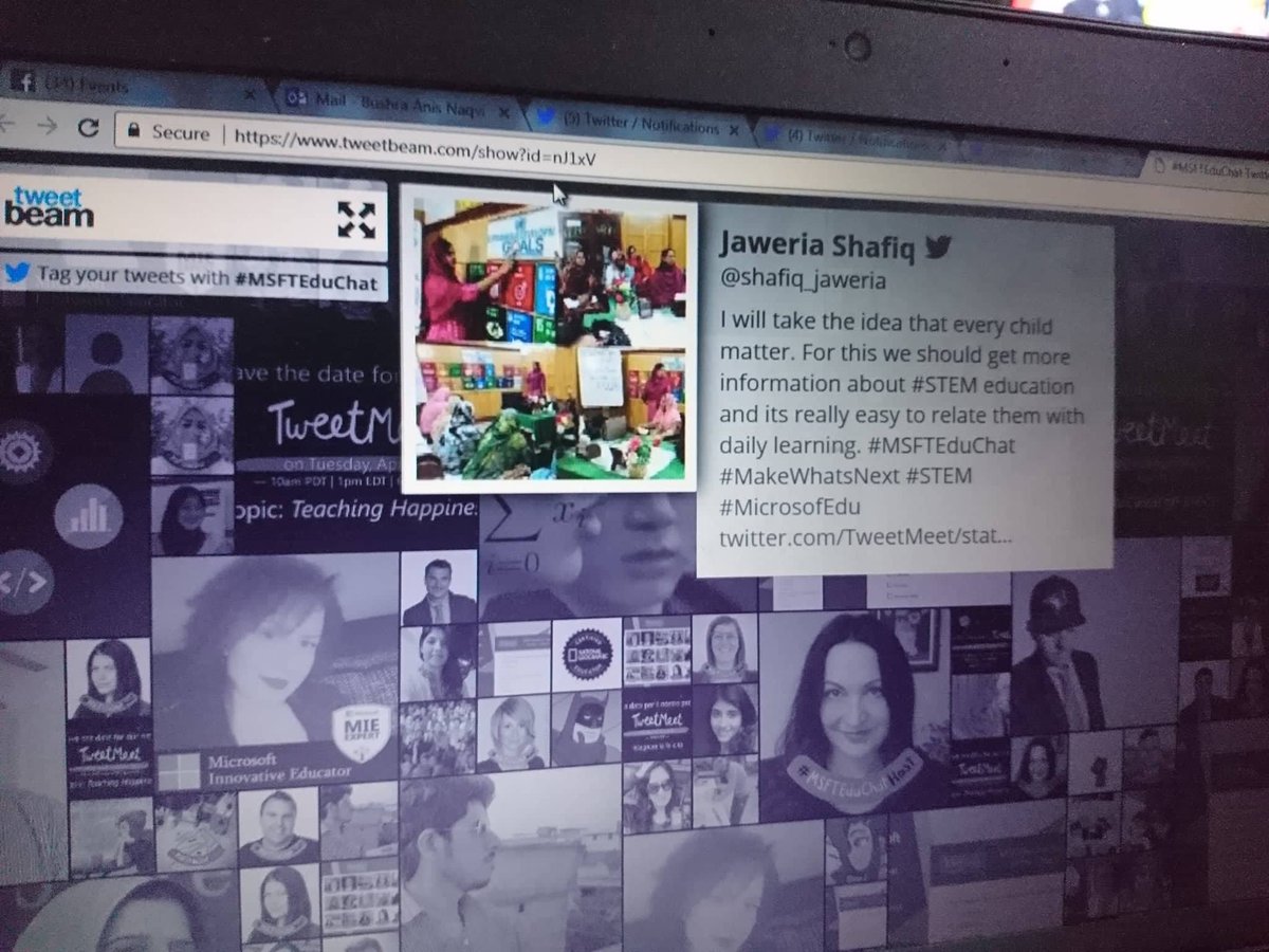banaqvi's tweet photo. Glad to see an amazing response from Our #TeamPakistan at #MSFTEduChat TweetMeet. shared #MakeWhatsNext & #STEM and feeling proud to see all at #TweetBeam https://t.co/59Vi4Koo6U