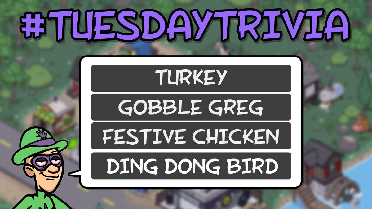 BFGrassRoots's tweet photo. Another week, another brain-tingling edition of #TuesdayTrivia 📄 On the menu today? A whole lot of turkey! 🦃Do you know the name of Grass Roots' turkey? Let us know the answer along with your Budbook ID too! #BFGR #GrassRoots https://t.co/jVeXwslNV1