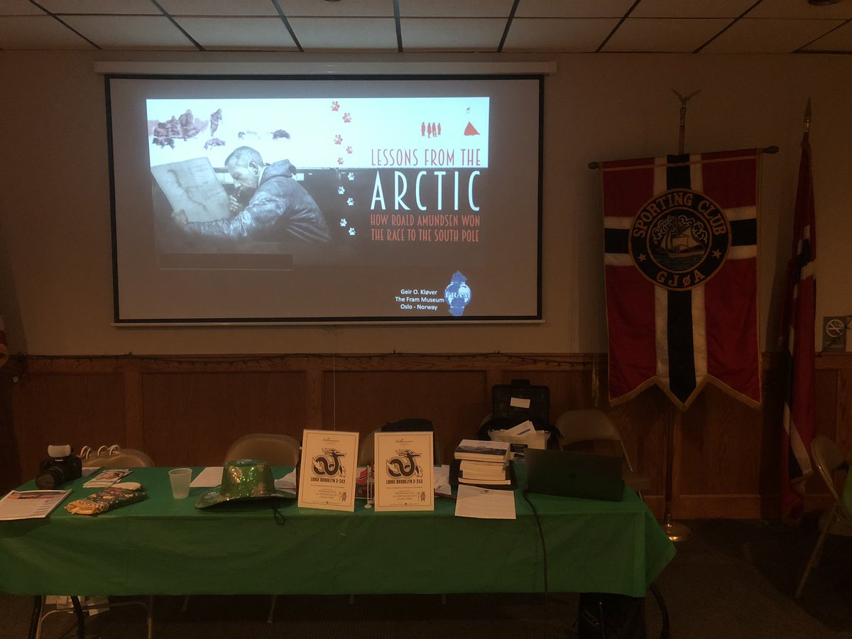FramMuseum's tweet photo. Nice to get to know @SCGjoa in their club house, one of the last remaining #norwegian outposts in #brooklyn #NYC Welcome back to #oslo for @NorwayCupOslo this summer. See you all @FramMuseum then. #gjøa #fram #roaldamundsen #lessonsfromthearctic https://t.co/QVDnnwKZC5