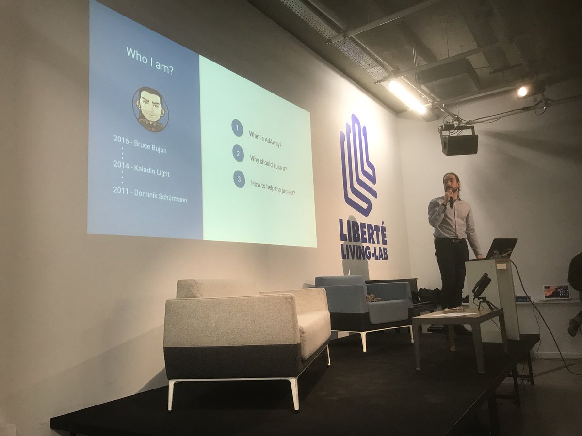bbilloud's tweet photo. LT Soirée #fundthecode @LIBERTE_LL : présentation de l’appli Android #AdAway pour bloquer les publicités, appli disponible sur @fdroidorg #DataPrivacy Utile pour avoir de la visibilité sur ce qui se passe sur son mouchard de poche (son smartphone) https://t.co/Pnr5xNtCY0 https://t.co/vfBtazCDPZ
