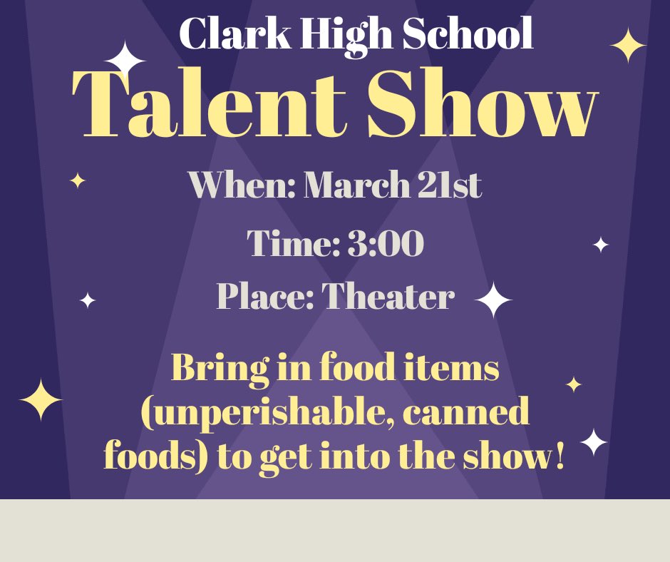 Ed W. Clark HS tweet media