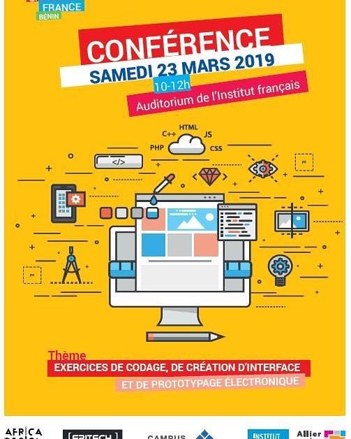 AfricaDesignSch's tweet photo. Rendez-vous ce samedi 23 mars 2019 à l'Institut Français de Cotonou à 10h pour tout savoir d'Africa Design School 🖍️📒!

Venez tester nos ateliers de design numérique👩🏾‍💻👨🏿‍💻, on vous attend !

#Africadesignschool #DigitalDesign #Innovation #Cotonou #Wasexo https://t.co/909t1imOSj https://t.co/QN8xImT2SV