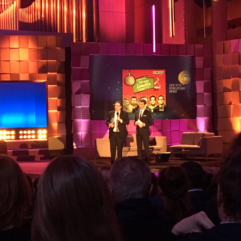 Jetzt ist es raus: Kai Magnus Sting gewinnt den „#WDR Publikumspreis - Mein Hörbuch 2018“. Absolut verdient, wie er selbst findet 😉 #dhp2019