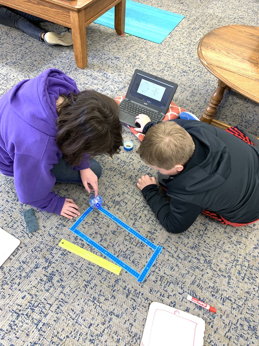 KristenSeeger's tweet photo. Integrating area, perimeter &amp; programming with @SpheroEdu in 5th grade today! @cquisley @MrsKOConnor https://t.co/rgagNJt33V
