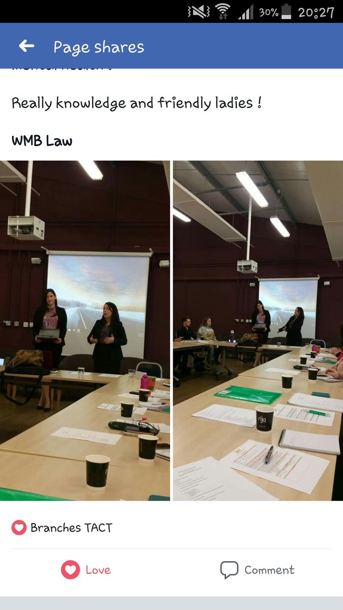 Great talk today in the mental health forum from the mental health department  specialist solicitors of WrightMacmillan-Bennet <a href="/WMBLaw/">WMB Law</a>