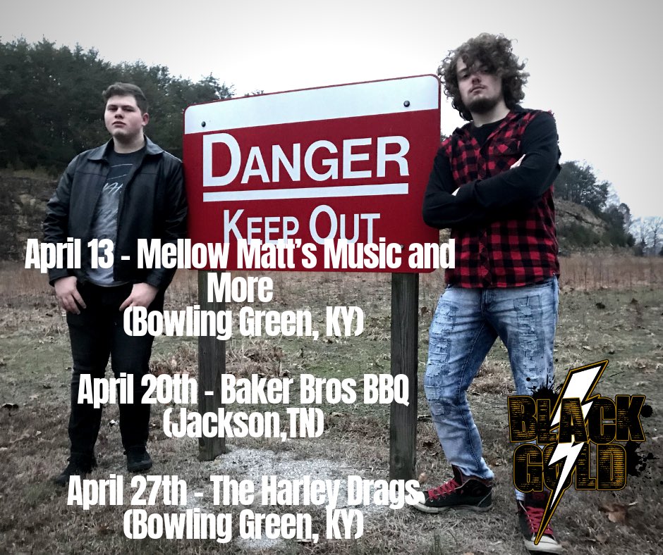 nova_sons's tweet photo. Can’t wait for these shows in April! More to come! 🤘🏻🎸🥁🔥 #shows #rockduo #twopiece #guitar #drums #hardrock #alternative #royalblood #blackkeys #whitestripes #kentucky #tenessee #bowlinggreen #jackson https://t.co/tmaIAGLrQT