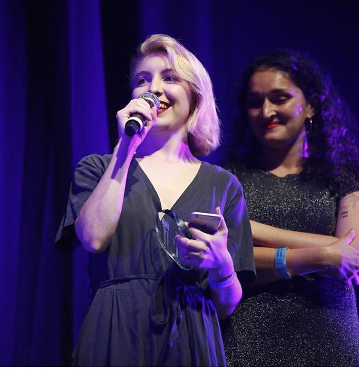 poolshopmusic's tweet photo. We got it baby! @qldmusicawards #billythorpescholarship #10k thanks to the judges who made the tough choice! and for ma sweet band membs who I can’t wait to get in the studio with @schmoogle1 @pukelallier @vladdyhello @peterbernothdesign https://t.co/EkSP6bUhmm