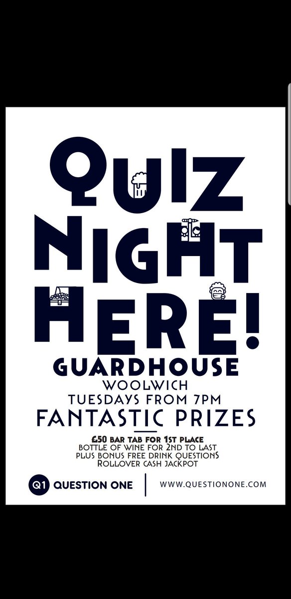hannahcwalton's tweet photo. @The_Guardhouse Amazing night at the #quiz tonight. We will be back next week! 🤓🙂 https://t.co/lkM60RLFRu